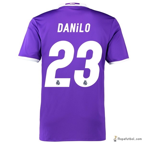 Camiseta Real Madrid Replica Segunda Ropa Danilo 2016/17 Purpura